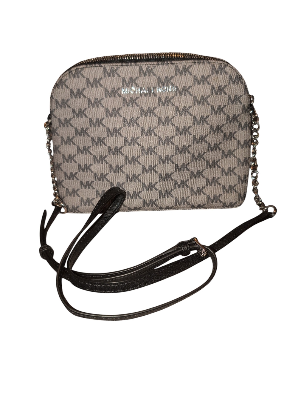 Michael Kors Jet Set Signature Small Crossbody Bag in Brown/Beige